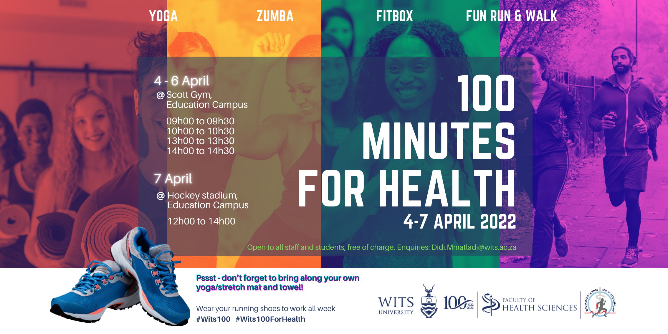 100 Minutes for Health to mark Wits Centenary